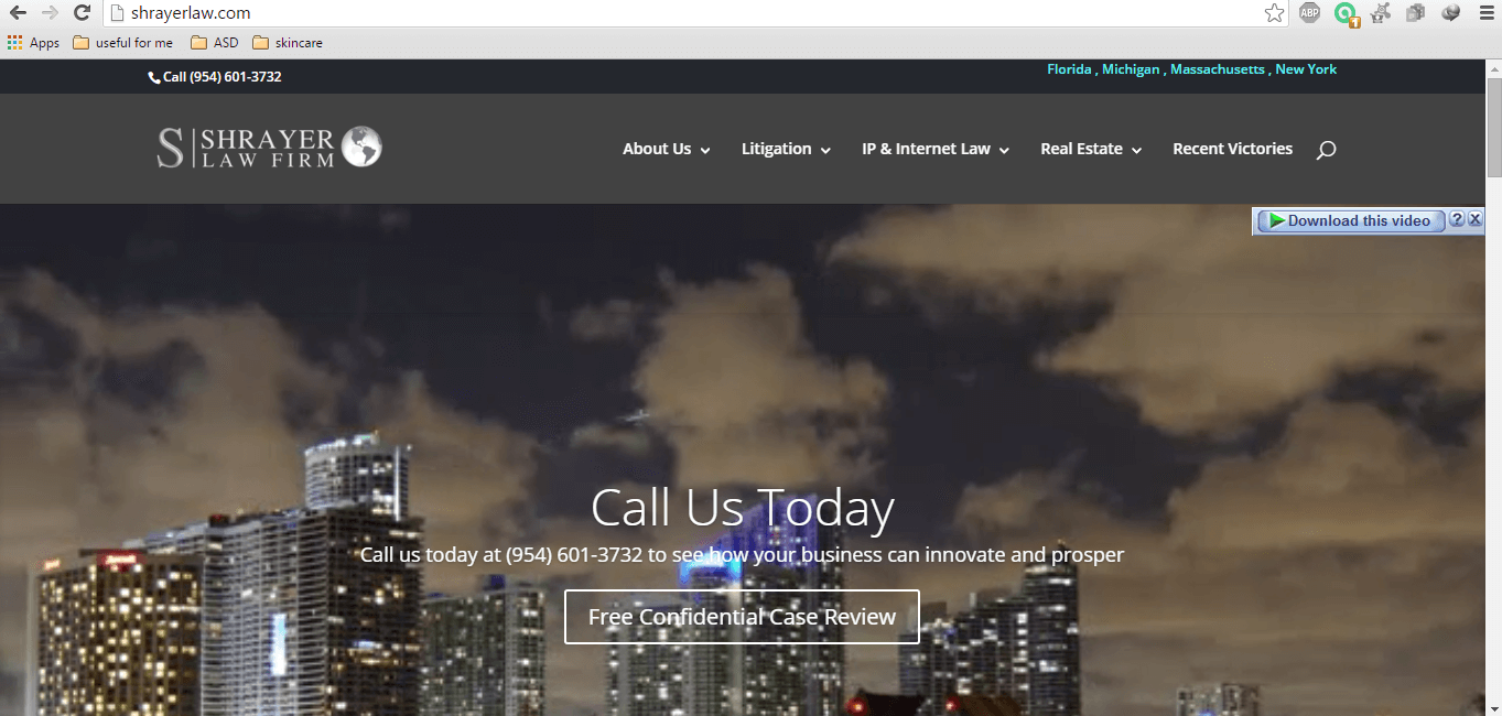 Shrayer Law project screenshot