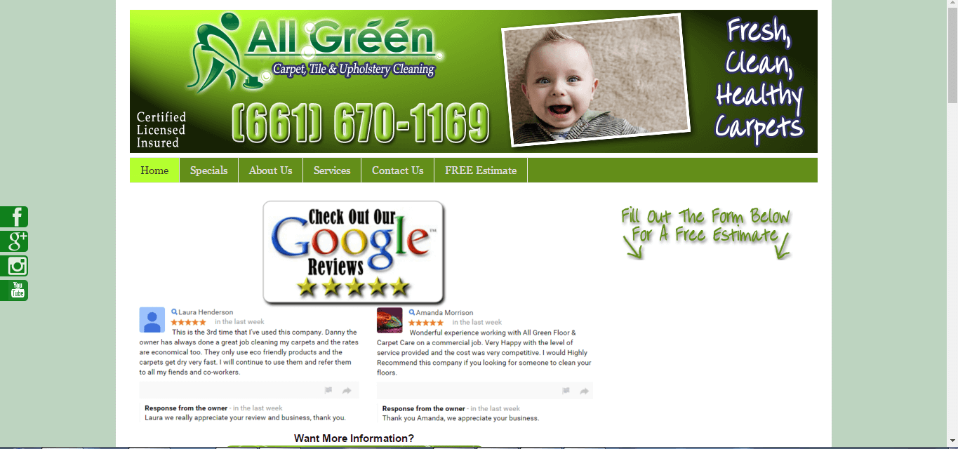 Allgreencare project screenshot