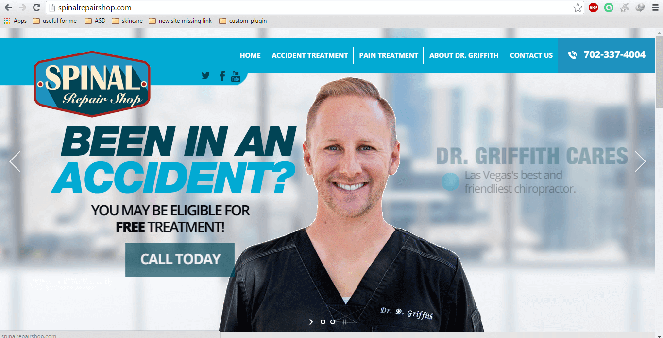 Spinal Repair Shop project screenshot